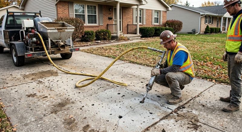 Concrete Lifting in Des Moines, IA