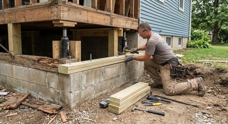 Sinking Foundation Repair in Fort Collins, CO
