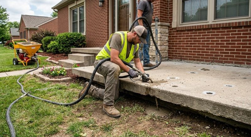 Slab Leveling in West Des Moines, IA